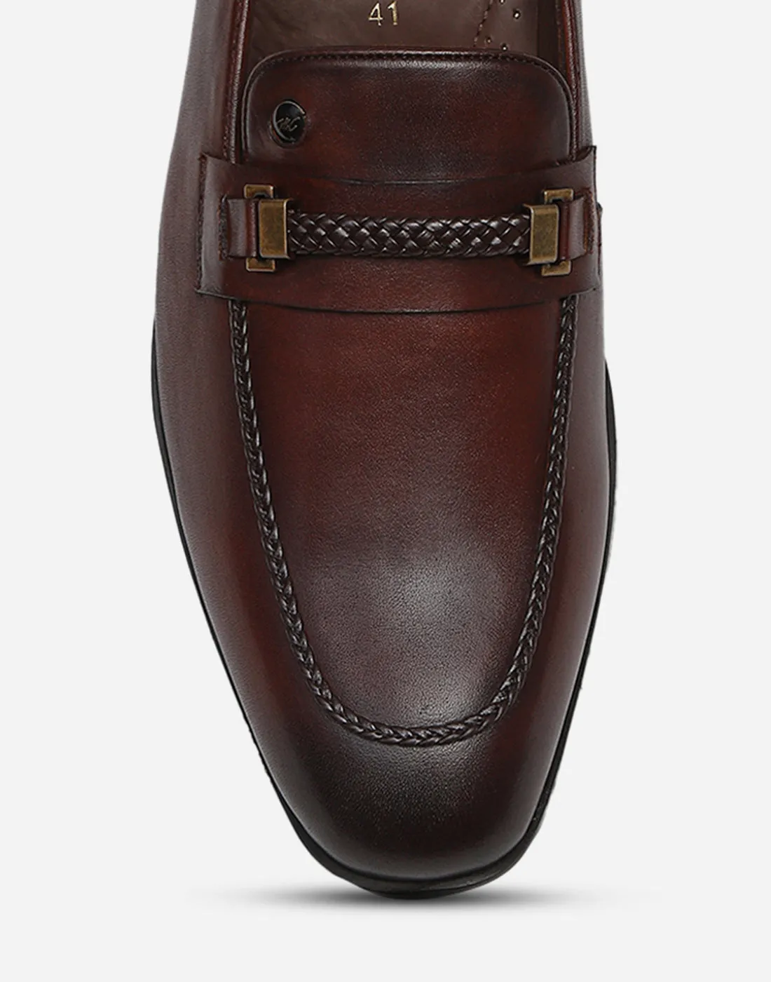Men Burgundy Slip on Genuine Leather Loafers