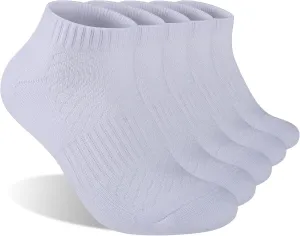 Mens 100% Cotton Cushioned Ankel Socks, Athletic Performance Running Moisture Wicking Breathable socks