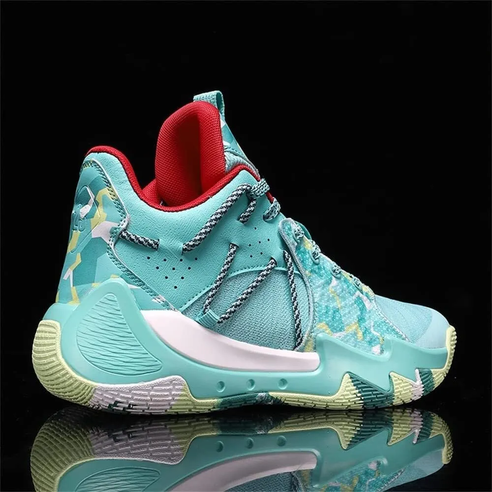 Men's Basketball Shoes with Breathable Mesh High Cut Wear-Resistant, Shock-Absorbing Anti Slip Training Boots