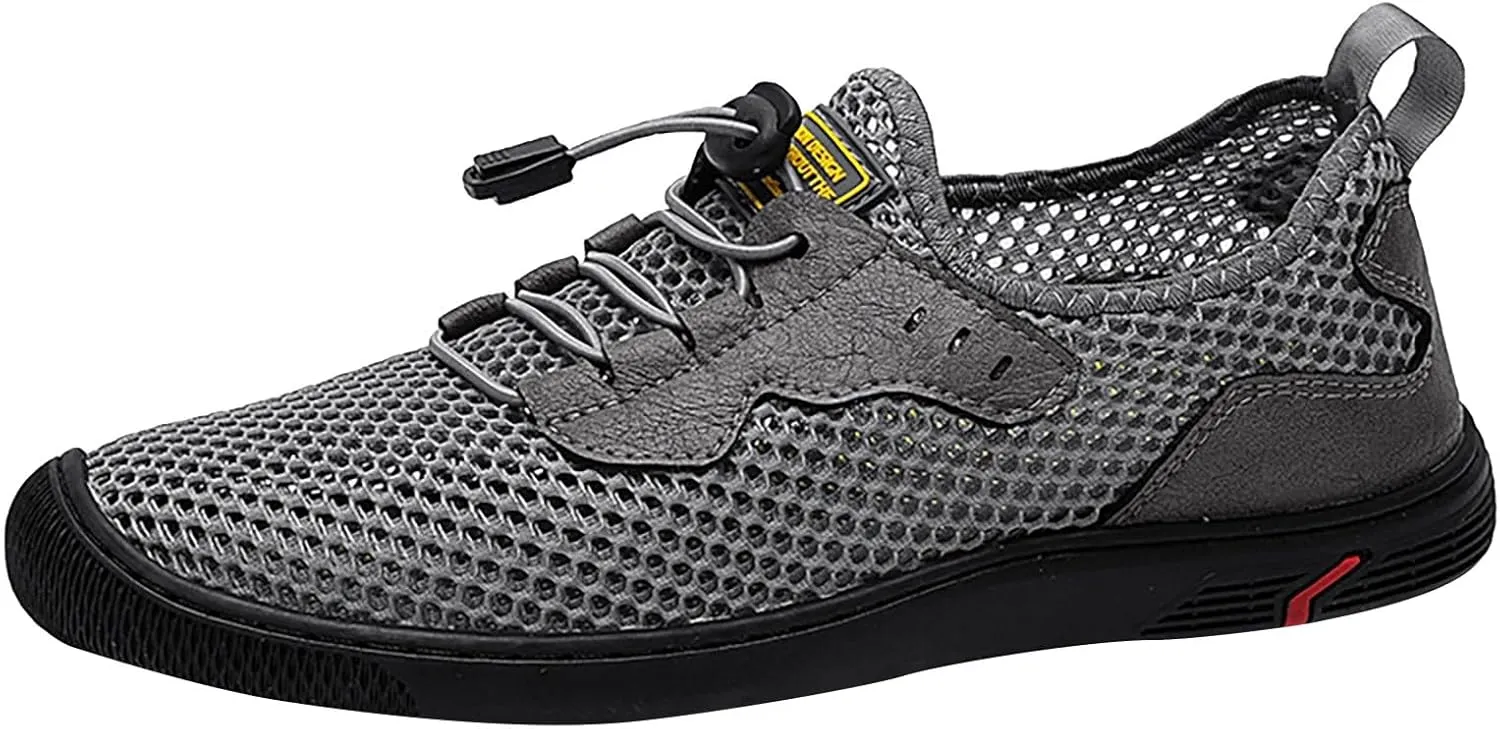 Men's Casual Mesh Sneaker Anti Slip Hiking Lightweight Breathable New Sports Shoes for Summer Outdoor