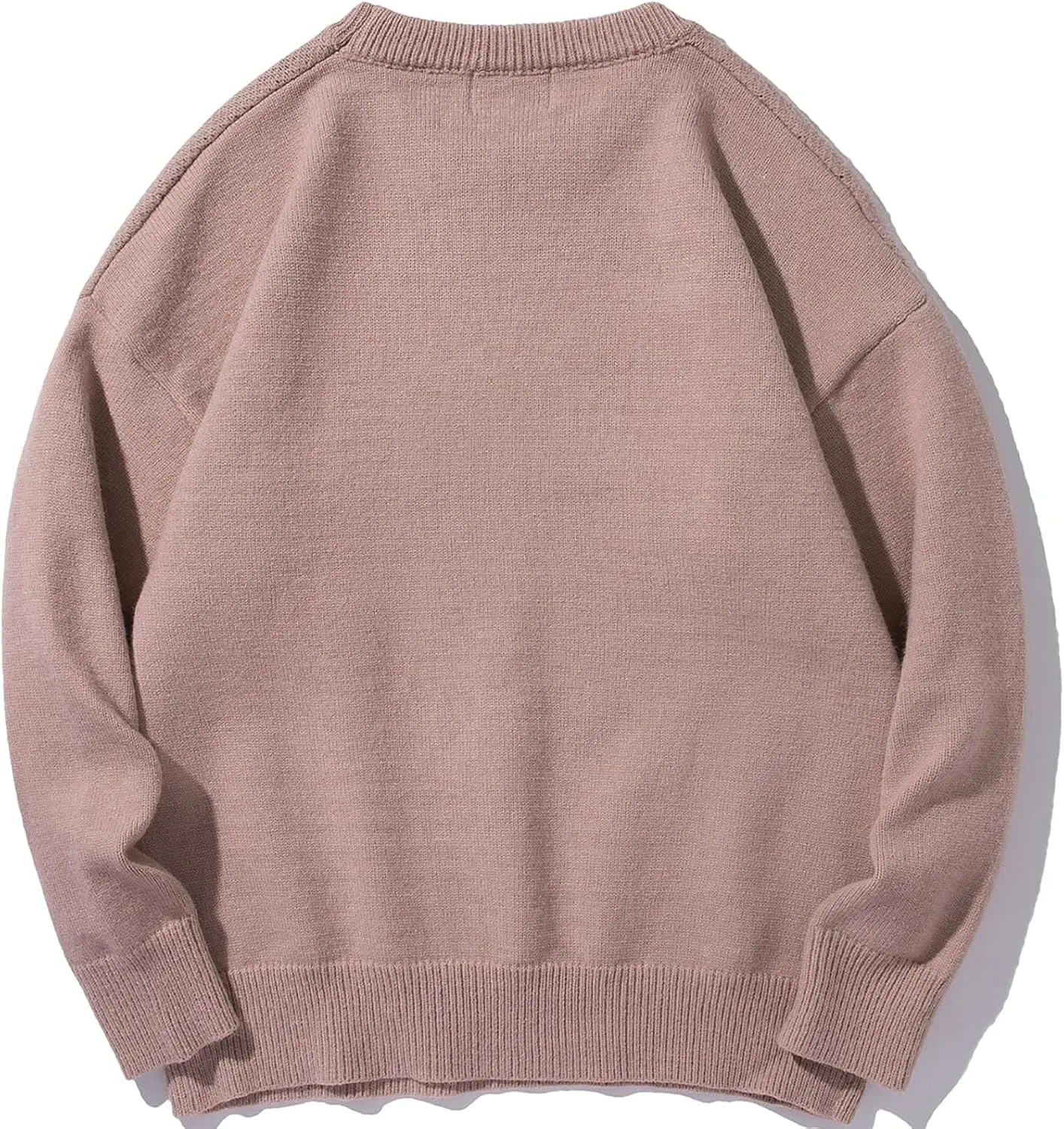 Men's Graphic Oversized Sweater Unisex Knit Aesthetic Sweaters Streetwear Casual Tunic Pullover Jumper