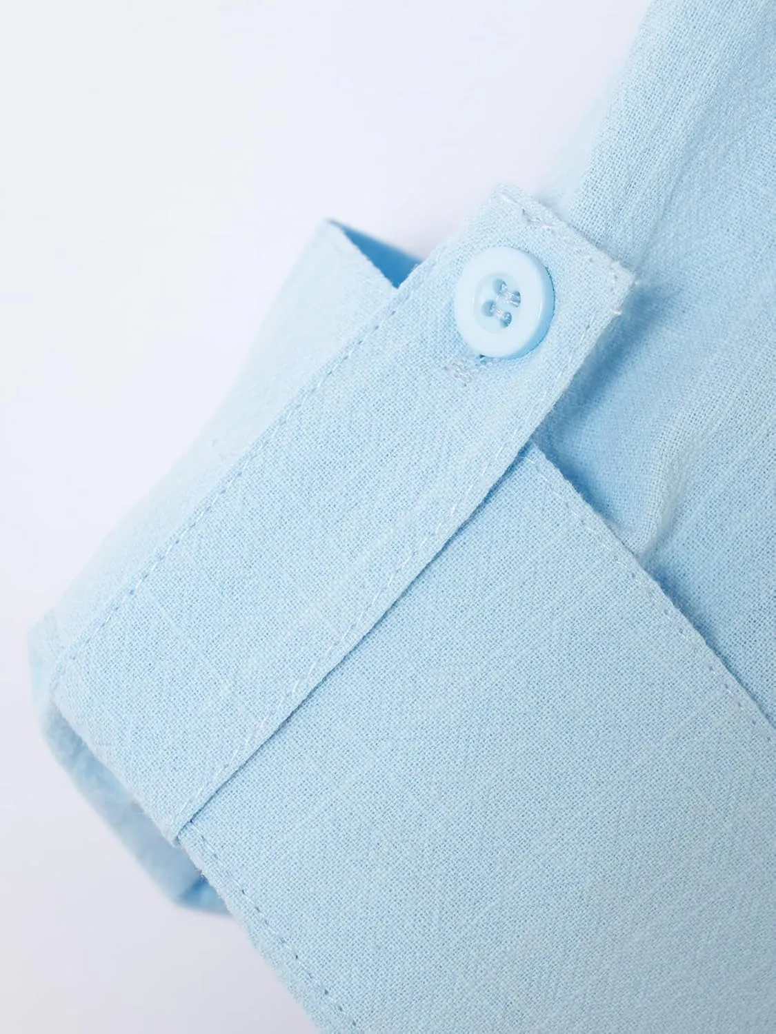 Mens Henley Neck Long Sleeve Linen Shirts Cotton Linen Henley T-Shirts Long Sleeve Hippie Casual Beach Shirts