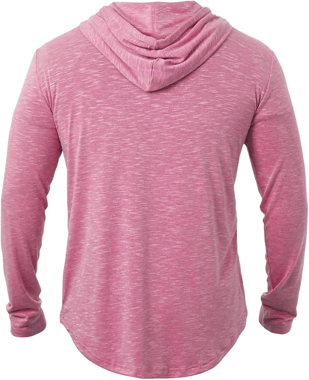 Mens Hoodie Shirts Long Sleeve Solid Color Hooded Sweatshirts Tops Lightweight Plus Size Loose Fit Pullover Shirt S-2XL