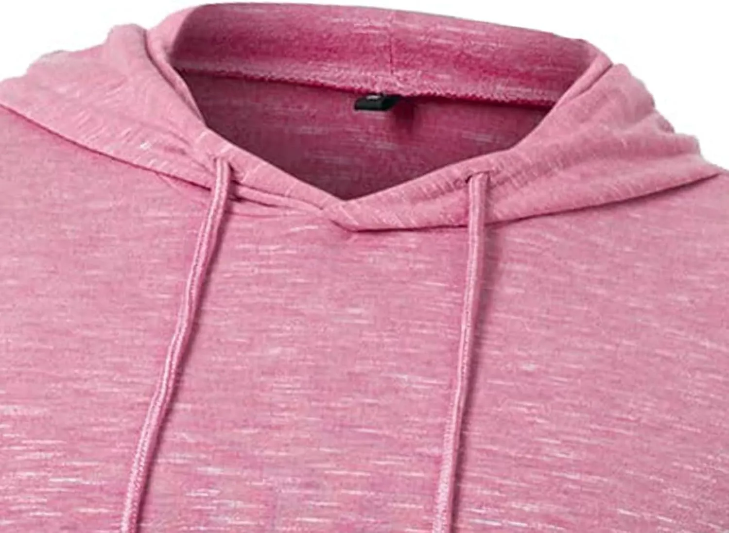 Mens Hoodie Shirts Long Sleeve Solid Color Hooded Sweatshirts Tops Lightweight Plus Size Loose Fit Pullover Shirt S-2XL
