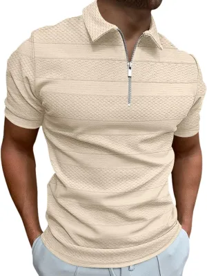 Men's Leisure Fashion Stripe Contrast Design Lapel Button Long Sleeve Tops Mens Small T Shirts Mens Shirts