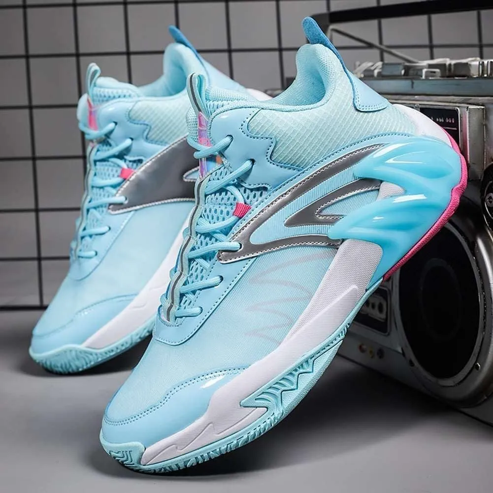 Men's Outdoor Basketball Shoes High top Rebound Wear-Resistant Shock-Absorbing Sports Running Training Boots