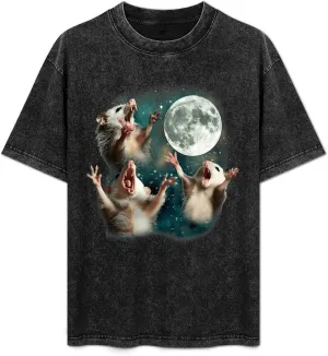 Mens Oversized T Shirts Vintage Washed Tee Shirt Short Sleeve Casual T-Shirts