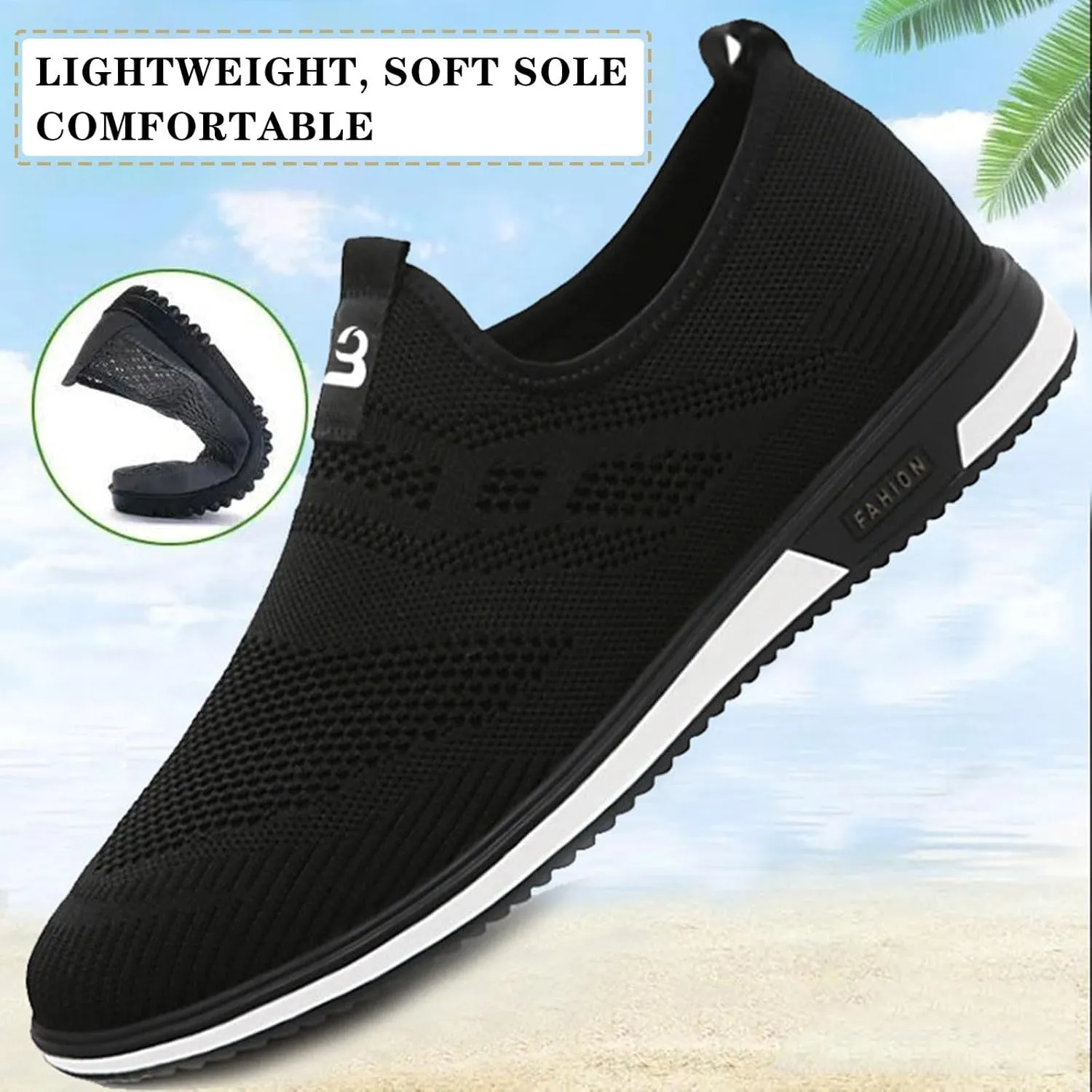 Men's Shoes Mens Tennis Shoes Tennis Shoe for Men Slip on Shoe for Men Running Trail Mesh Sneaker