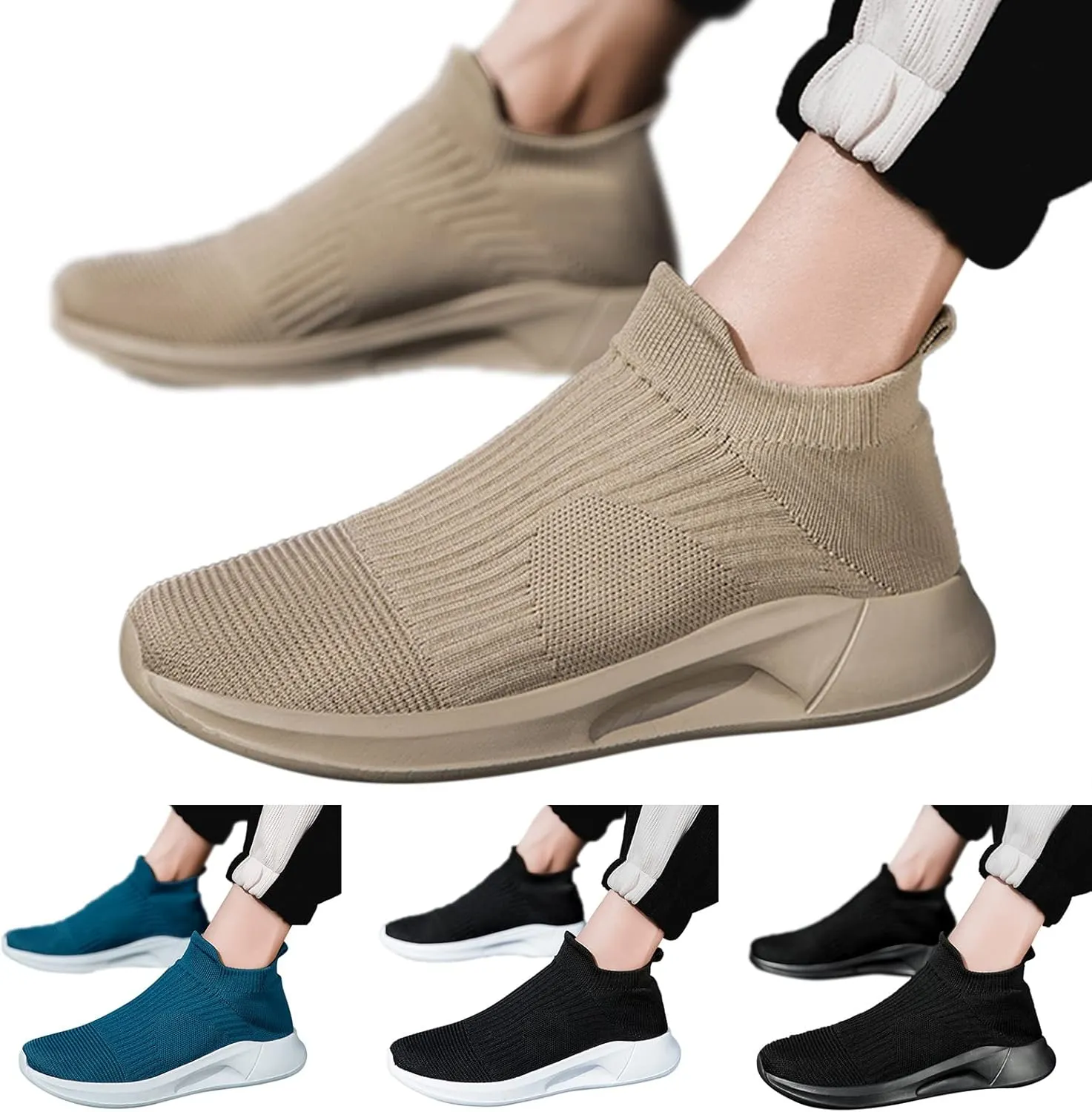 Mens Slip on Shoes Mens Tennis Shoes Shoe for Men Slip on Shoe for Men Comfortable Athletic Gym Sneaker