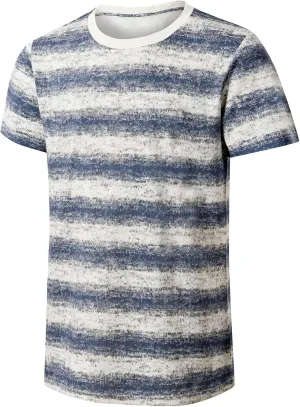 Mens T-Shirts Crewneck Stripe Short Sleeve Hip Hop T Shirts Hipster Fashion Tees Tops