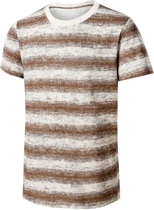 Mens T-Shirts Crewneck Stripe Short Sleeve Hip Hop T Shirts Hipster Fashion Tees Tops