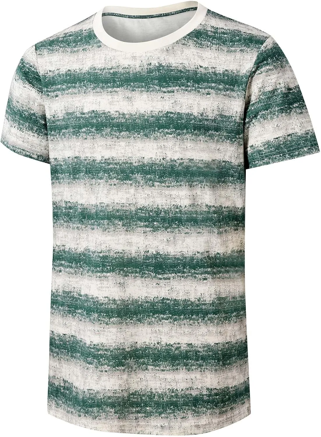 Mens T-Shirts Crewneck Stripe Short Sleeve Hip Hop T Shirts Hipster Fashion Tees Tops
