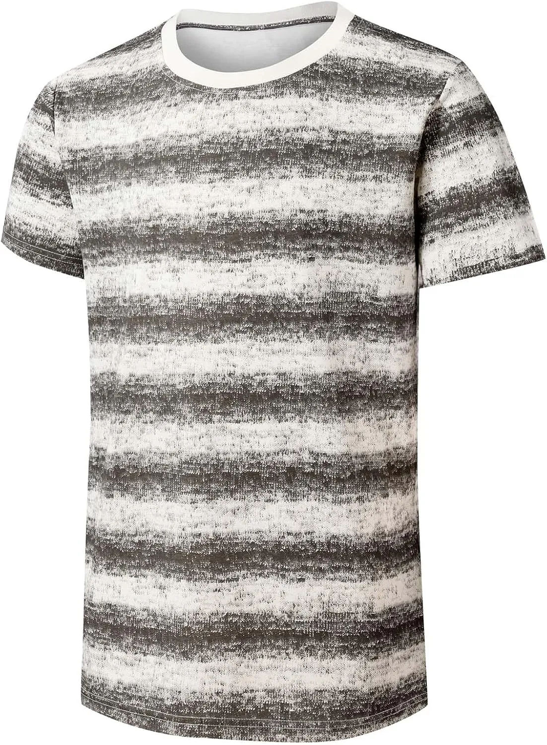 Mens T-Shirts Crewneck Stripe Short Sleeve Hip Hop T Shirts Hipster Fashion Tees Tops