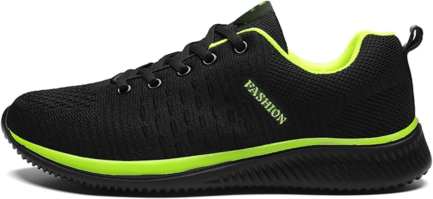 Men's Walking & Running Shoes Comfortable Lightweight Breathable Casual Sneakers Lace Up Slip On Cushion Sneaker