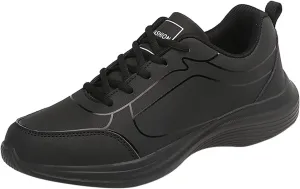 Men's Walking Sneakers Flat Non Slip Lightweight Breathable Outdoor Mens Comfortable Lace Up Sport Shoes
