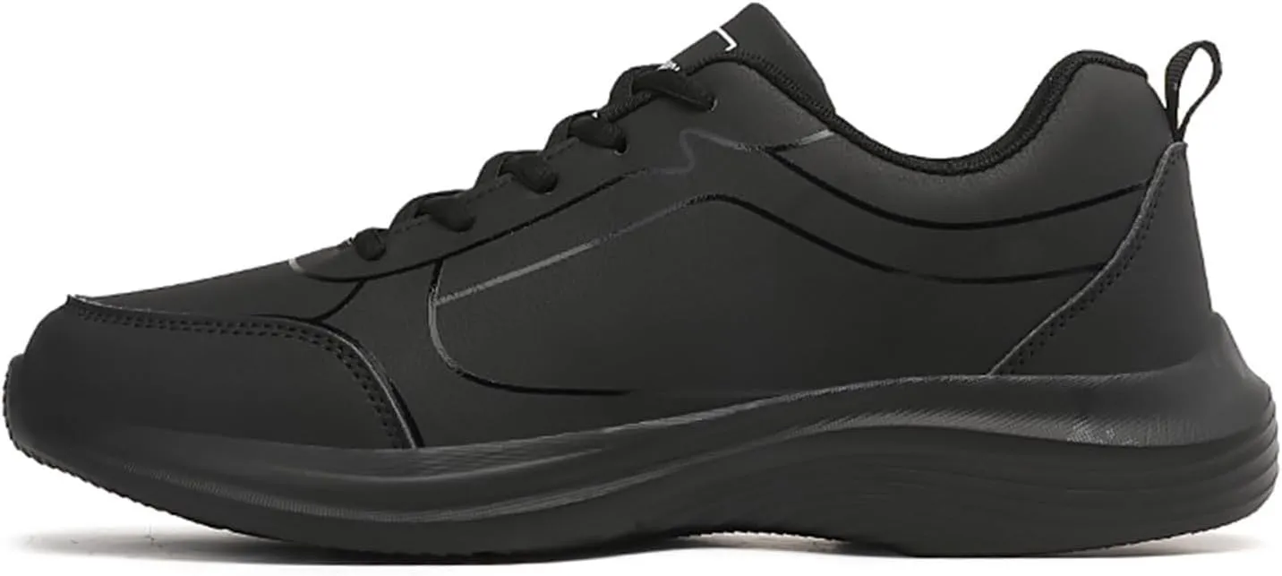 Men's Walking Sneakers Flat Non Slip Lightweight Breathable Outdoor Mens Comfortable Lace Up Sport Shoes