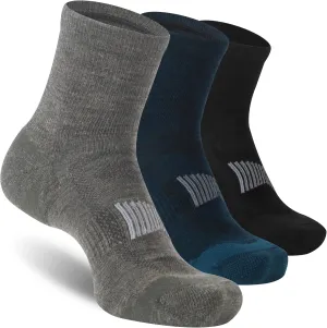 Men's Women's 90% Merino Wool Ankle Athletic Business Casual Running Arch Support Everyday Thin Wool Socks