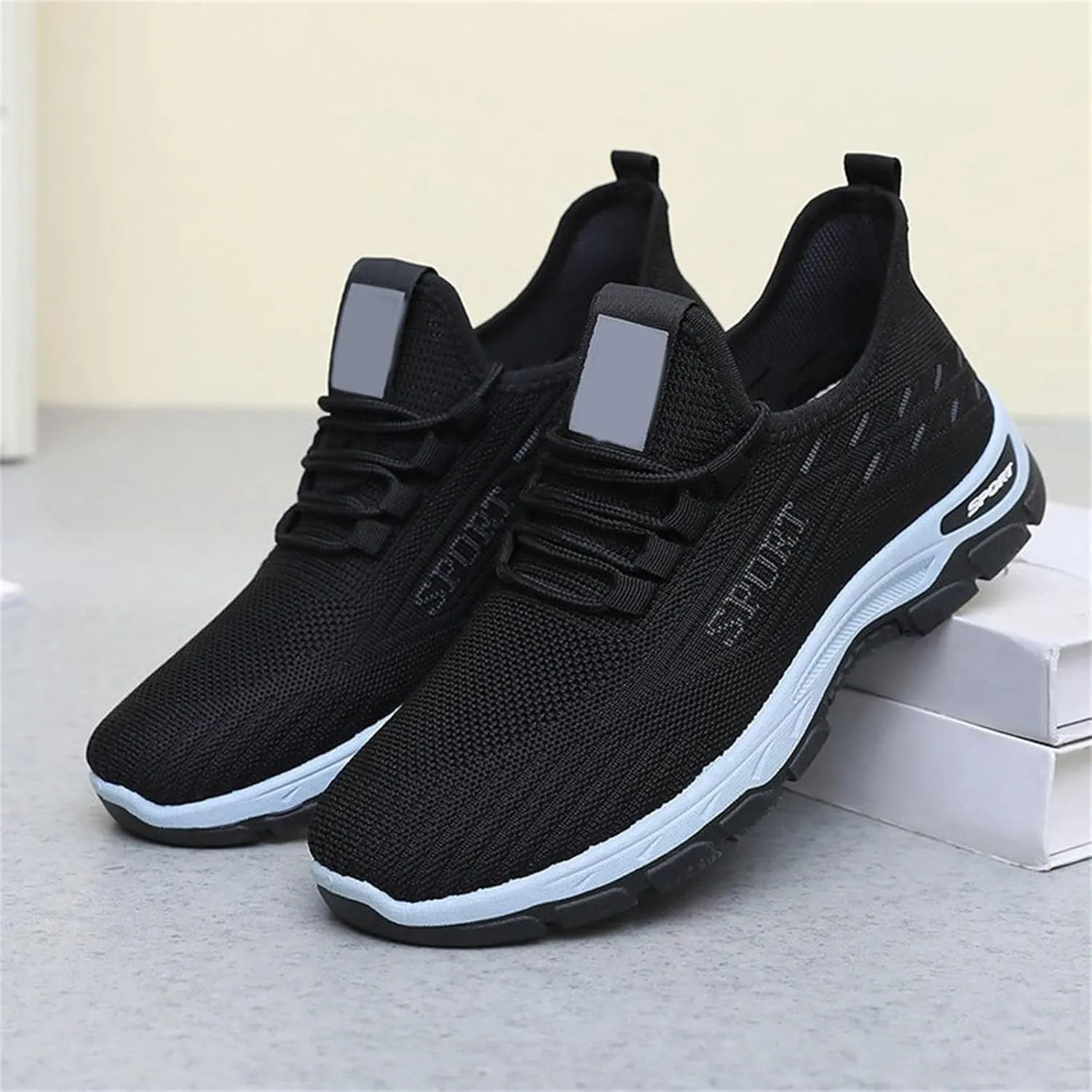 Mmoneyake Women's Walking Shoes Wide Toe Box Shoes Slip On Sneakers Walking Tennis Shoe Lightweight Casual Sneakers for Gym Travel Work Breathable Mesh Walking Sneaker Comfort Sport Athletic Trainer