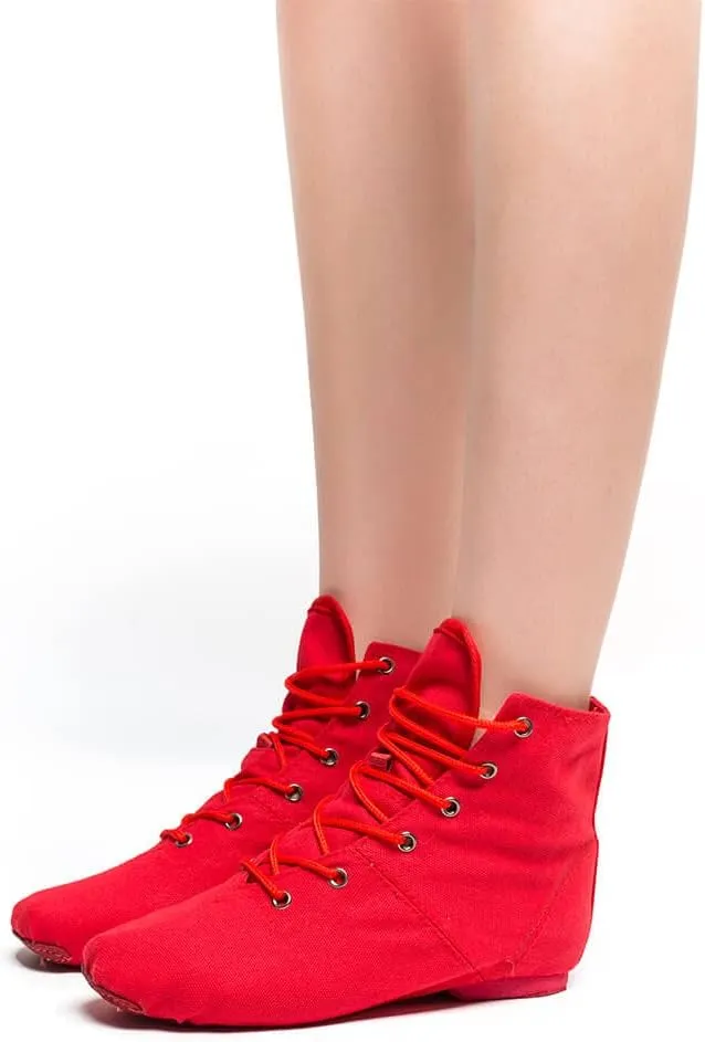 MSMAX Jazz Dance Shoes for Girls Lace-up Dancing Ballet Boots Sneakers for Boys