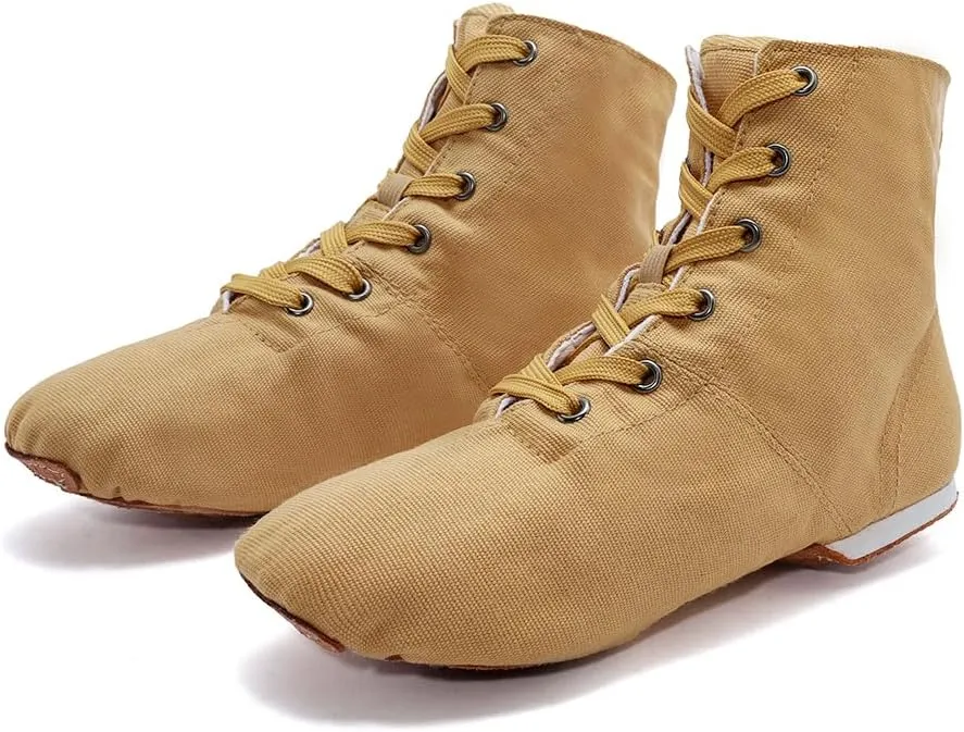 MSMAX Jazz Dance Shoes for Girls Lace-up Dancing Ballet Boots Sneakers for Boys