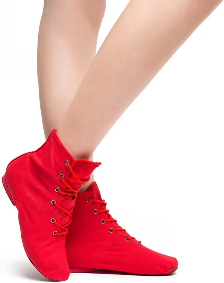 MSMAX Jazz Dance Shoes for Girls Lace-up Dancing Ballet Boots Sneakers for Boys