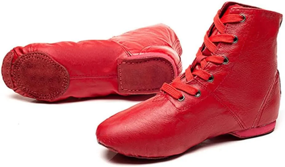 MSMAX Jazz Sneakers for Women Cheerleading Shoes Dance Ankle Boots