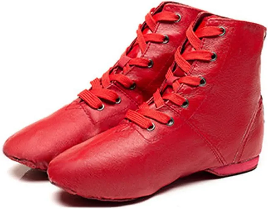 MSMAX Jazz Sneakers for Women Cheerleading Shoes Dance Ankle Boots