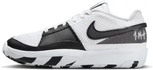 Nike Ja 1 Big Kids' Basketball Shoes (DX2294-102, White/Black-White) Size 6.5