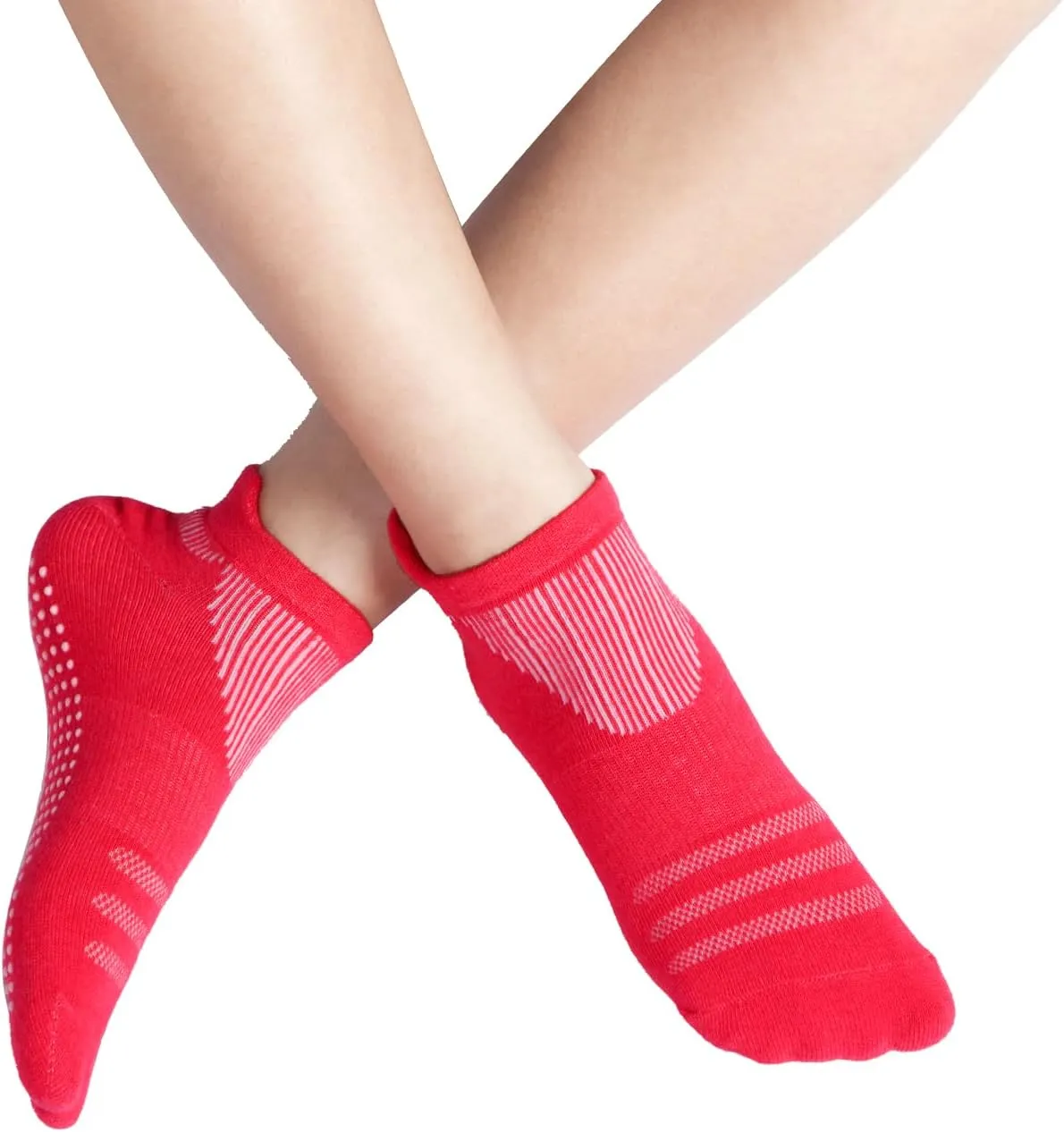 Non Slip Yoga Socks for Women, Anti-Skid Socks for Pilates Bikram Fitness Socks with Grips