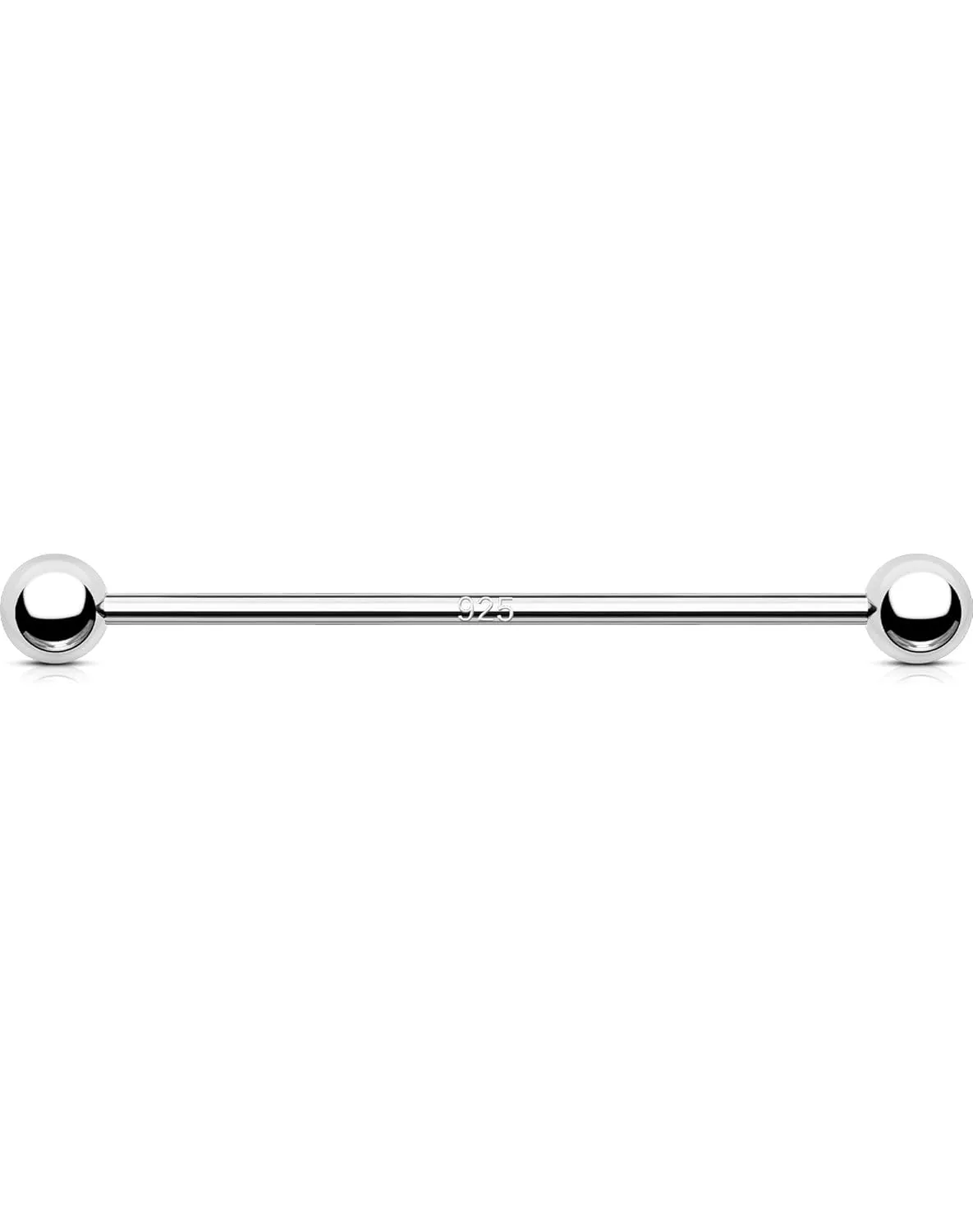OUFER Industrial Piercing Jewelry, 925 Sterling Silver Industrial Bar Jewelry, 14G Industrial Jewelry, Industrial Barbells, Industrial Earrings For Women Men