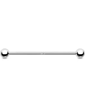 OUFER Industrial Piercing Jewelry, 925 Sterling Silver Industrial Bar Jewelry, 14G Industrial Jewelry, Industrial Barbells, Industrial Earrings For Women Men