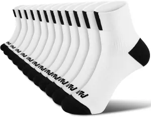 PAPLUS Ankle Compression Socks for Women 6 Pairs, Running Athletic Socks with Arch SupportPlantar Fasciitis Socks