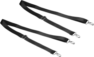 PATIKIL 59" Shoulder Strap, 2 Pcs 0.98" Width Nylon Adjustable Replacement Strap with Metal Swivel Hooks for Camera Laptop Case Bag Briefcase, Black