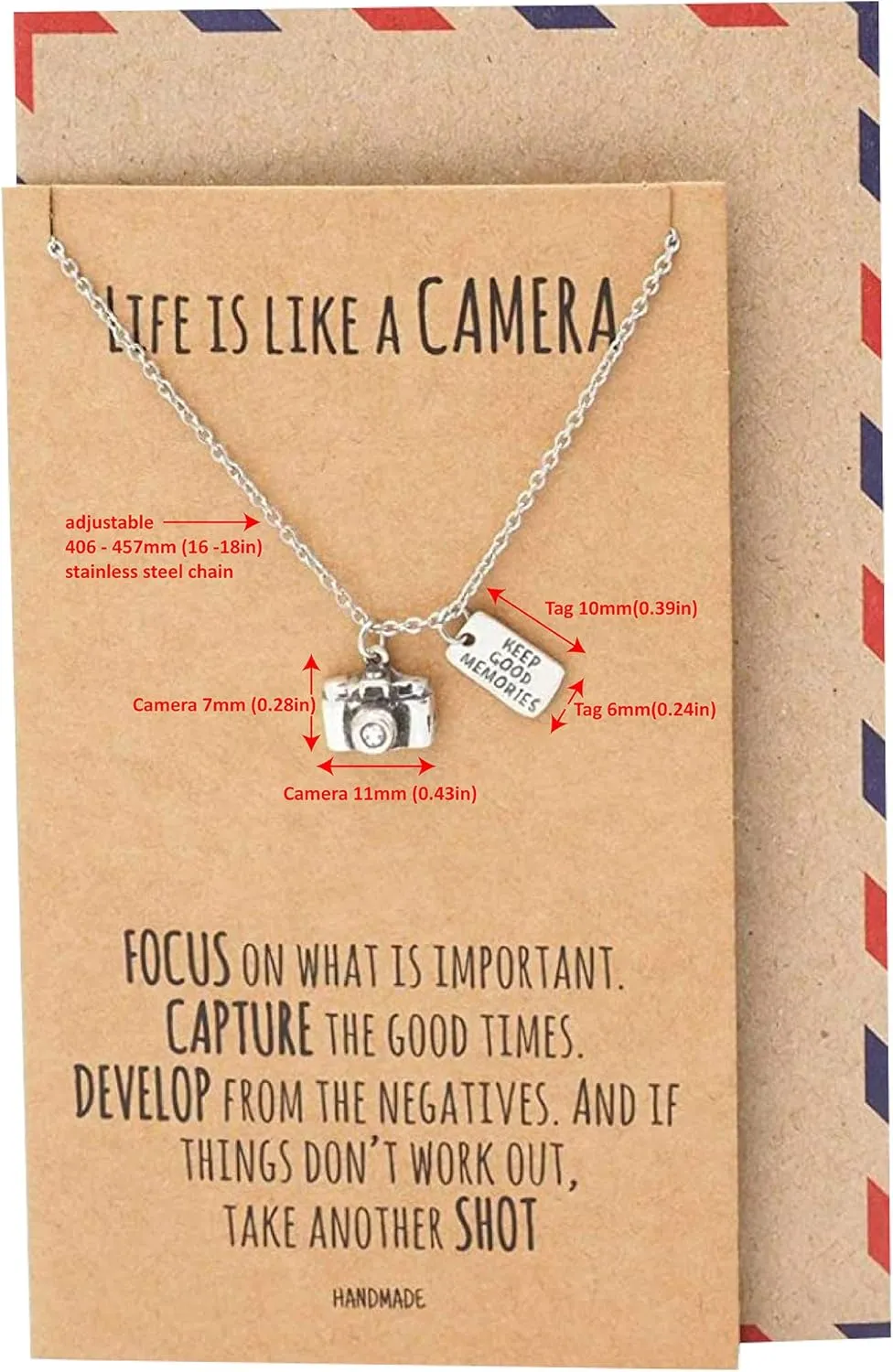 quan jewelry Cute Vintage Camera Miniature Jewelry for Women, Photography Gifts