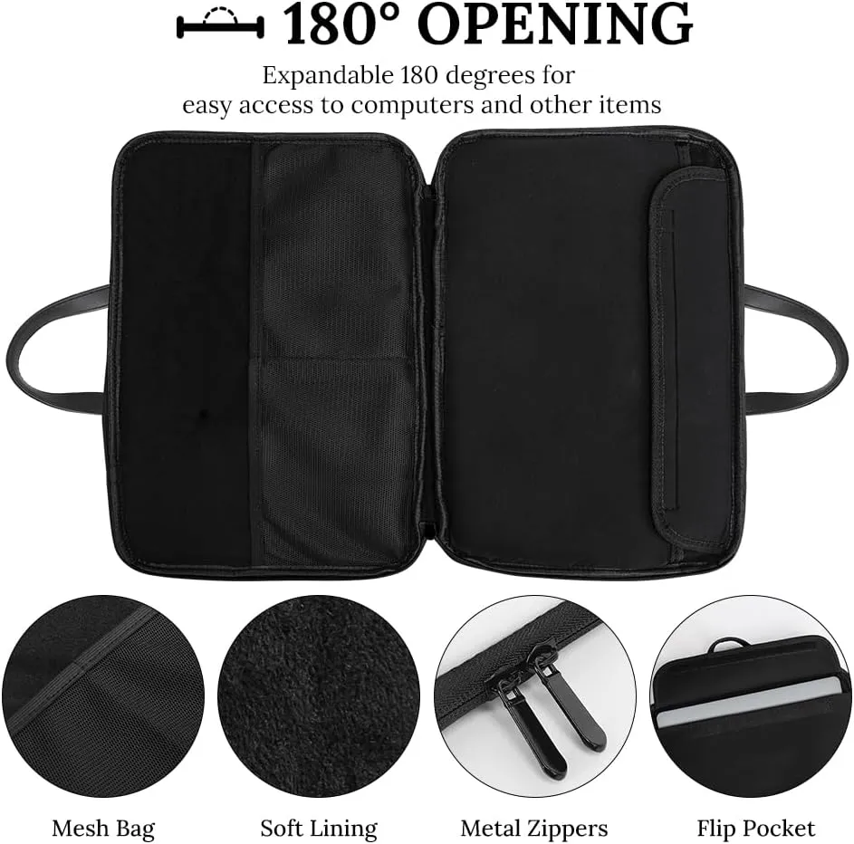 Ribbon Breast Cancer Awareness Laptop Tote Bag Waterproof Computer Carrying Case Business Office Briefcase