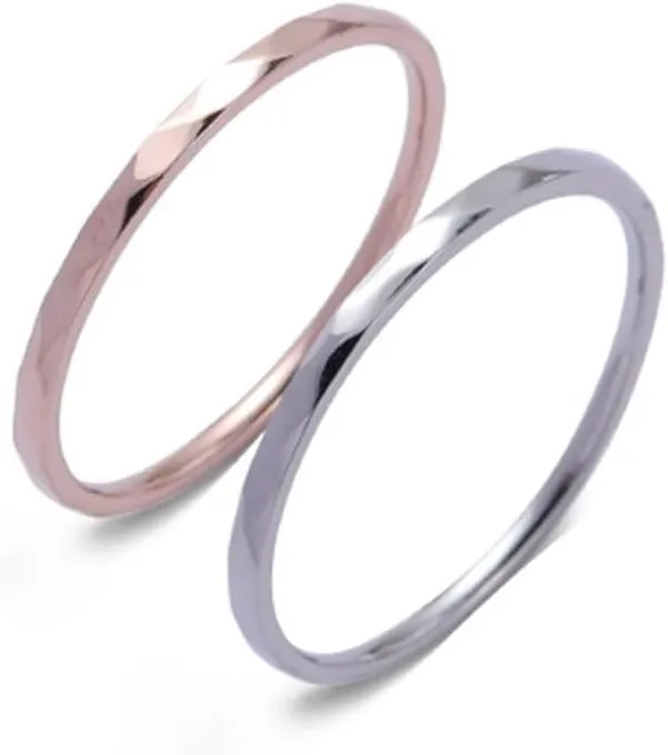 Rings Jewelry for Women, Stainless Steel Rings for Women Geometric Women's Jewelry