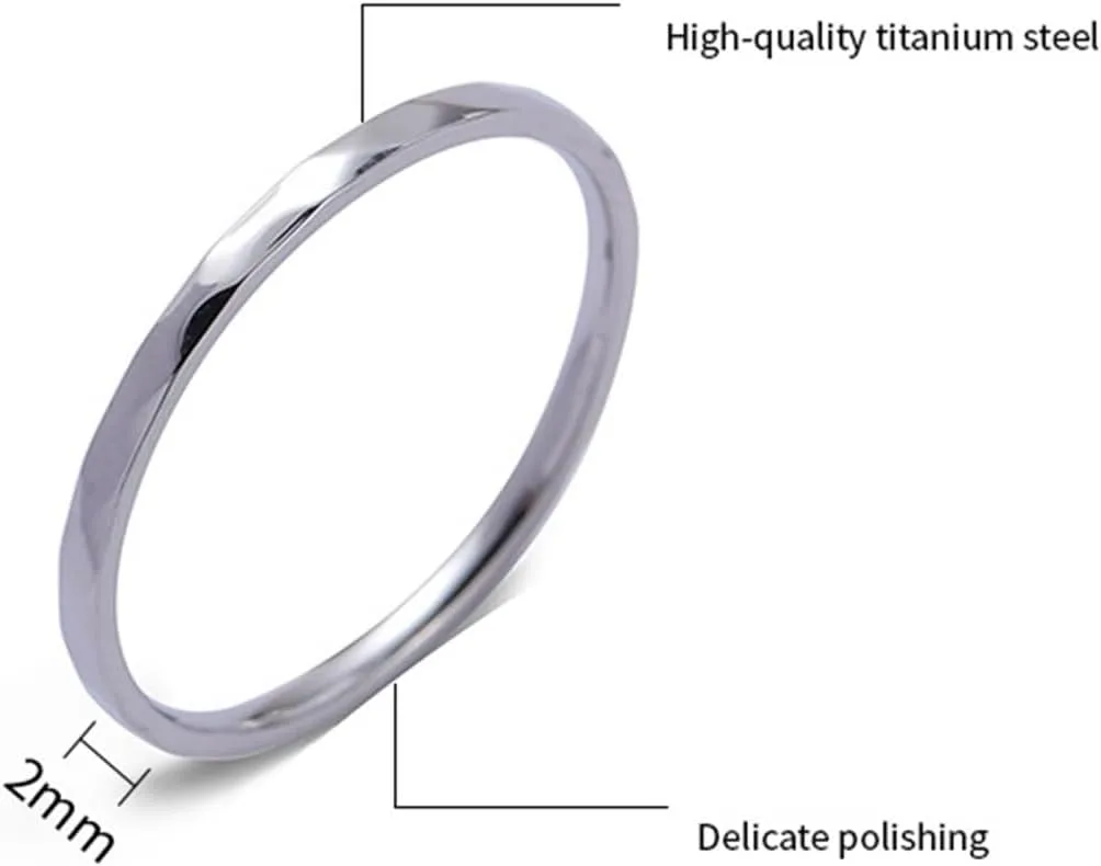 Rings Jewelry for Women, Stainless Steel Rings for Women Geometric Women's Jewelry