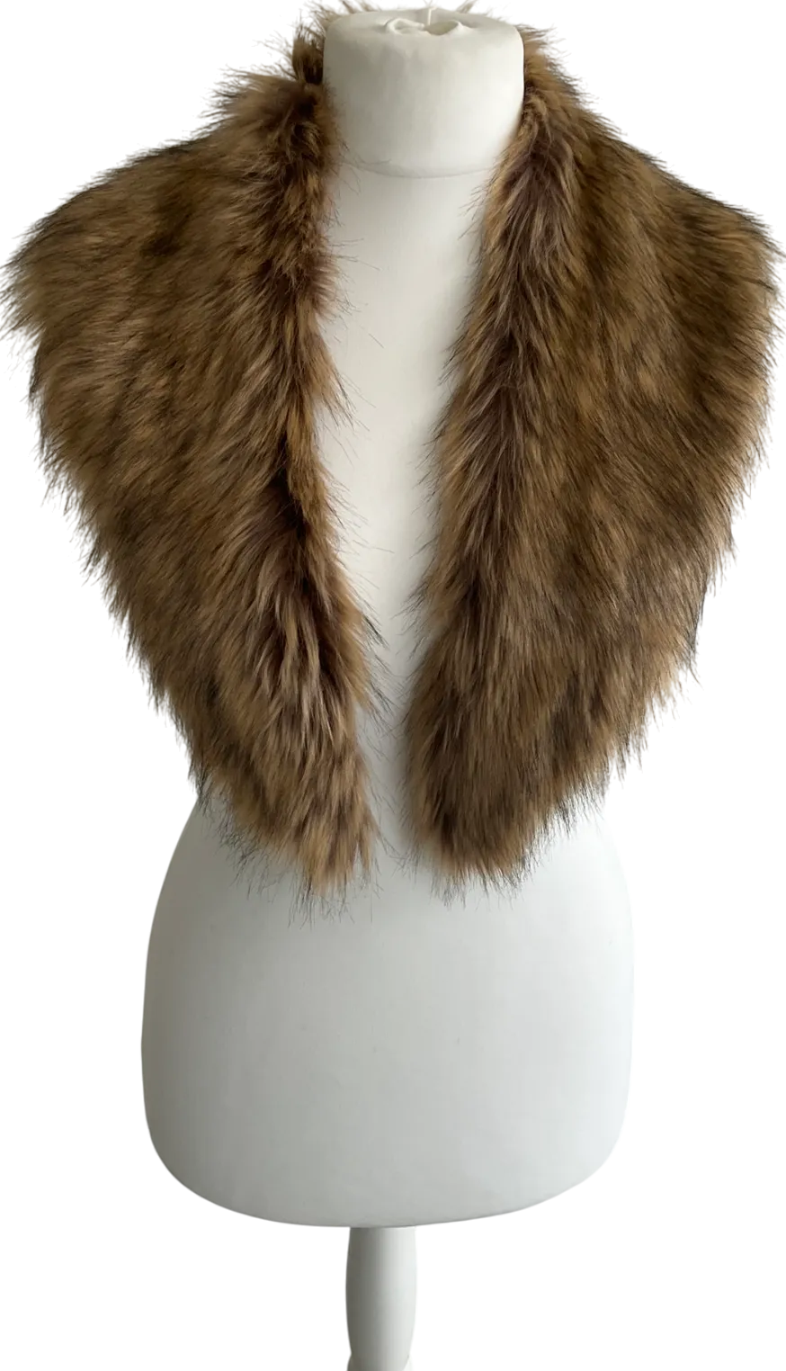 River Island Brown Faux Fur Scarf One Size