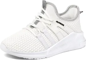 RUNSIDE Boys Girls Tennis Shoes Kids Lightweight Breathable Sneakers Lace-up Running Athletic Shoes for Toddler/Little Kid/Big Kid