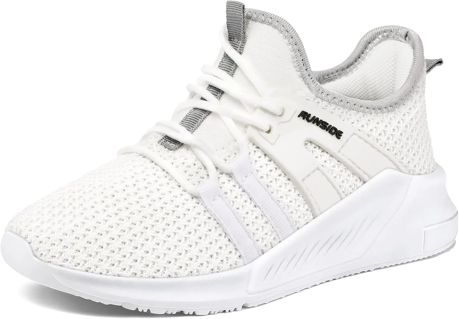 RUNSIDE Boys Girls Tennis Shoes Kids Lightweight Breathable Sneakers Lace-up Running Athletic Shoes for Toddler/Little Kid/Big Kid