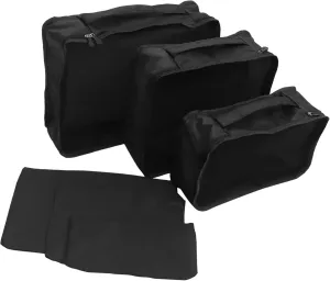 SAFIGLE Efficient Space Saving Storage Bag Set 6pcs Fabric Storage Bin Closet Organizer Luggage Storage Bag Windowed Design Oxford Fabric