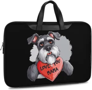 Schnauzer Dog Laptop Tote Bag Waterproof Computer Carrying Case Business Office Briefcase