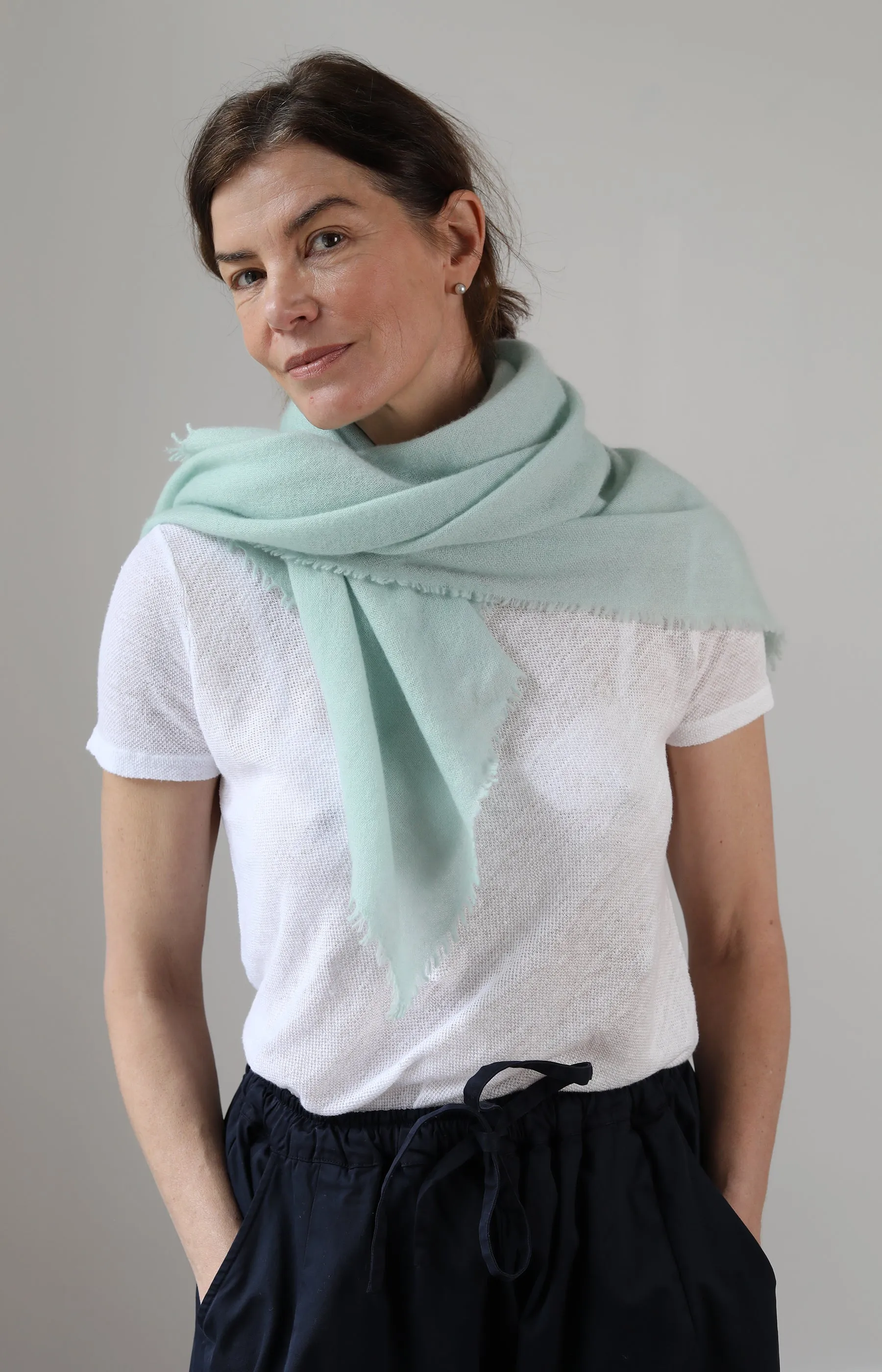 Seafoam Cashmere Scarf