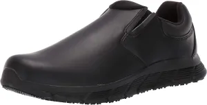 Shoes for Crews Cater II, Men's Non Slip, Slip On Black Shoes for Men, Water Resistant Work Shoes & Restaurant or Food Service Sneakers - Med Comfortable Slip Resistant Shoes, Safety Footwear