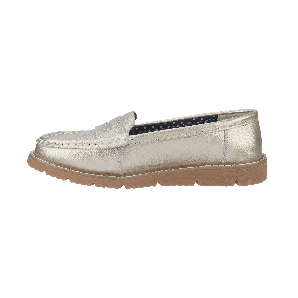 Shore Leather Loafer in Gold