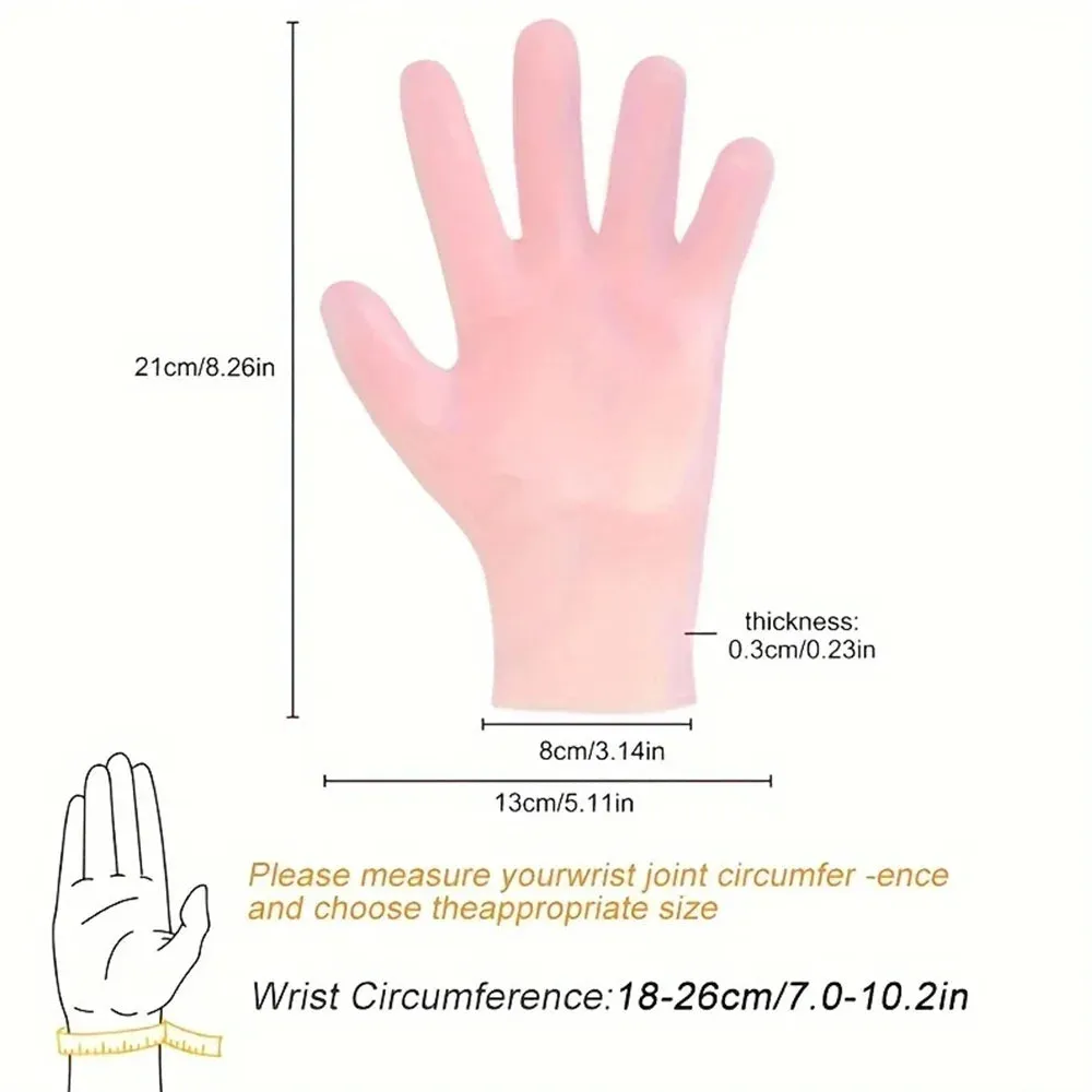 Silicone Moisturizing Gloves - Hydrating & Exfoliating Hand Care
