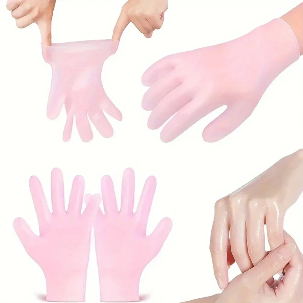 Silicone Moisturizing Gloves - Hydrating & Exfoliating Hand Care