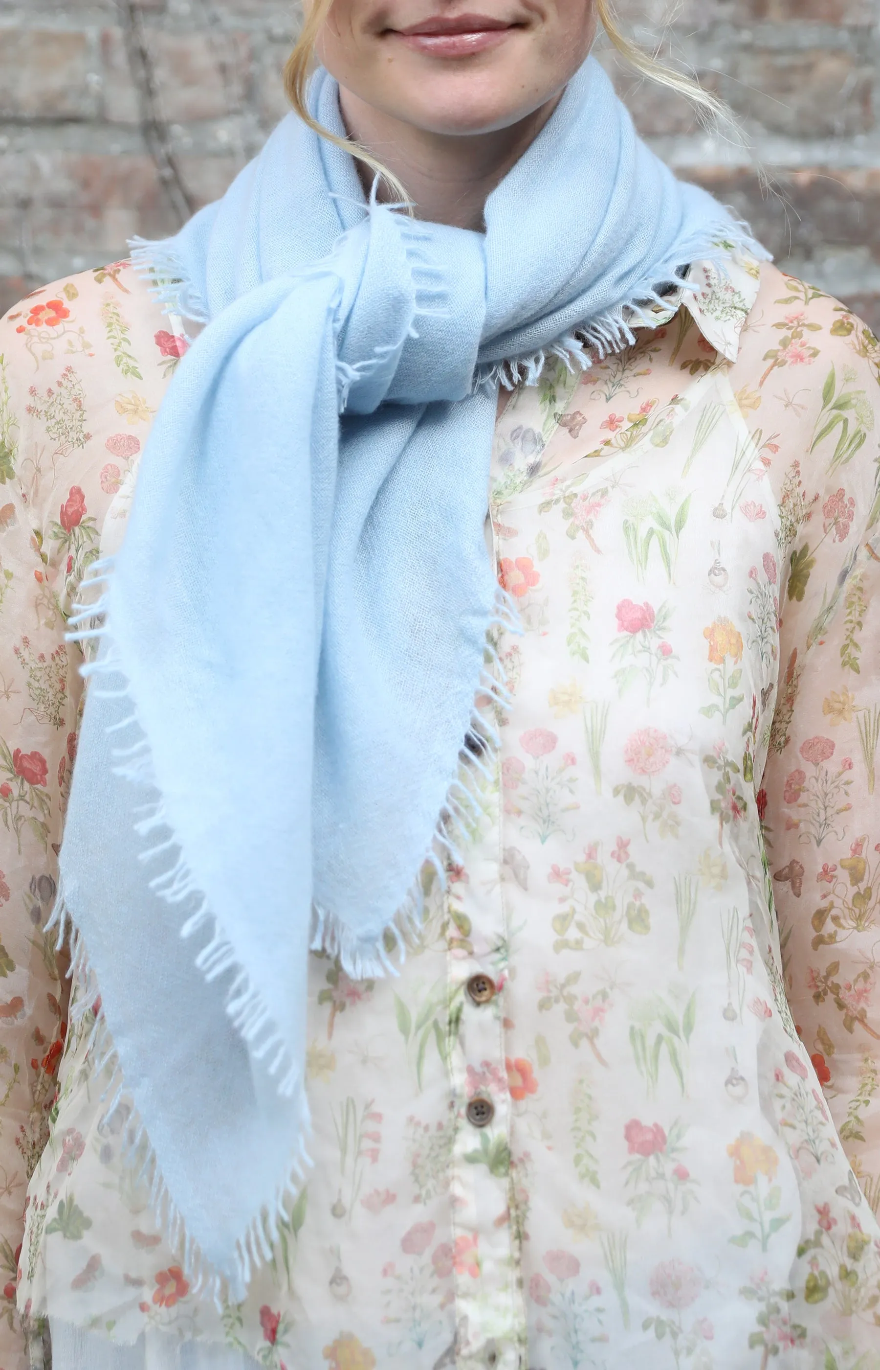 Sky Cashmere Scarf