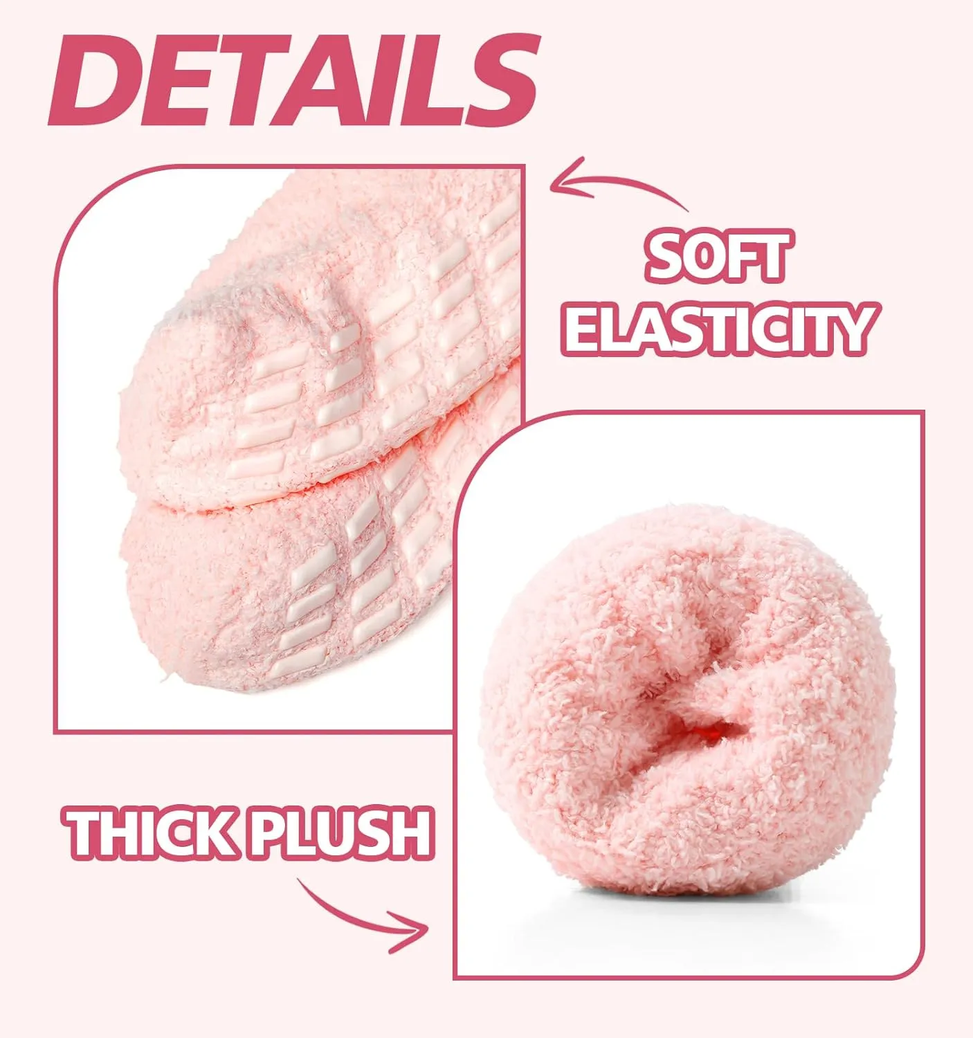 Slipper Socks for Women Men Grip Hospital Socks with Grips Fuzzy Non Slip Warm Womens Gifts
