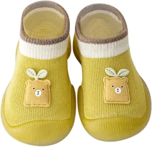 Sock Shoes Toddler Infant Boys Girls Animal Prints Cartoon Socks Shoes Toddler Breathable Mesh The Floor Black Shoes